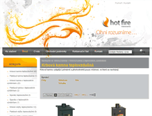 Tablet Screenshot of hot-fire.cz